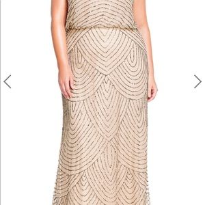 Adrianna Papell Art Deco beaded dress